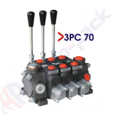 product 70 Liter Sektionales Regelventil, 3PC70 , 3 Spulen , G 1/2" , open center Spule thumb