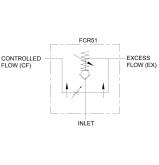 product 3-Wege-Stromregelventil, FCR51 , 60 L/min, NPT 1/2" thumb