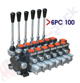 product 100 Liter Sektionales Regelventil, 6PC100 , sechs Spulen , G 3/4" , offene Mittelspule thumb