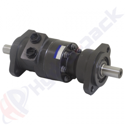 product MRB Serien Hydraulikmotor mit Doppelwelle, 200 cc/rev, geradewegs Keilwelle 25 mm DIN6885 , ovaler 2-Loch-Befestigungsflansch , MRB200C/C image thumb