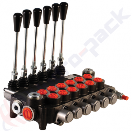 product 80 Liter Monoblock Regelventil, 6P80 , sechs Spulen , G 1/2" , open center Spule image thumb