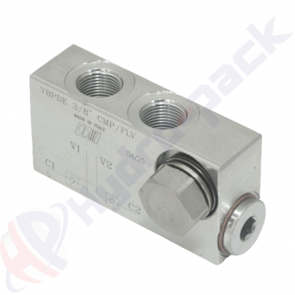 product Double pilot operated check valve, VBPDE L CMP FLV , 20 L/min, G 3/8" , VBPDE 3/8 L CMP/FLV V0114 image thumb