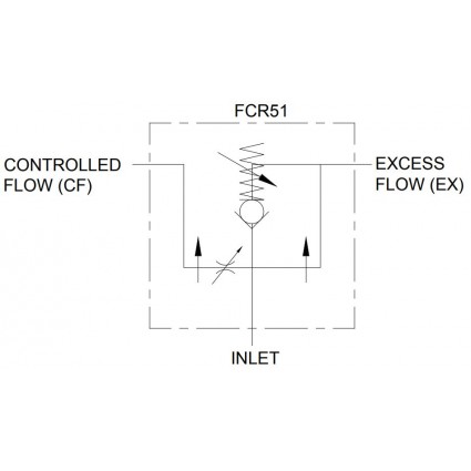 product 3-Wege-Stromregelventil, FCR51 , 60 L/min, NPT 1/2" image thumb