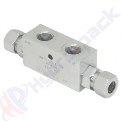 product Doppelt Entsperrbares R&uuml;ckschlagventil, VBPDE 2 CC , 35 L/min, G 3/8" , VBPDE 3/8 L 2 CC V0130 image thumb